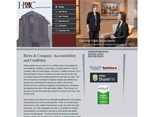 Tablet Screenshot of howecocpa.com